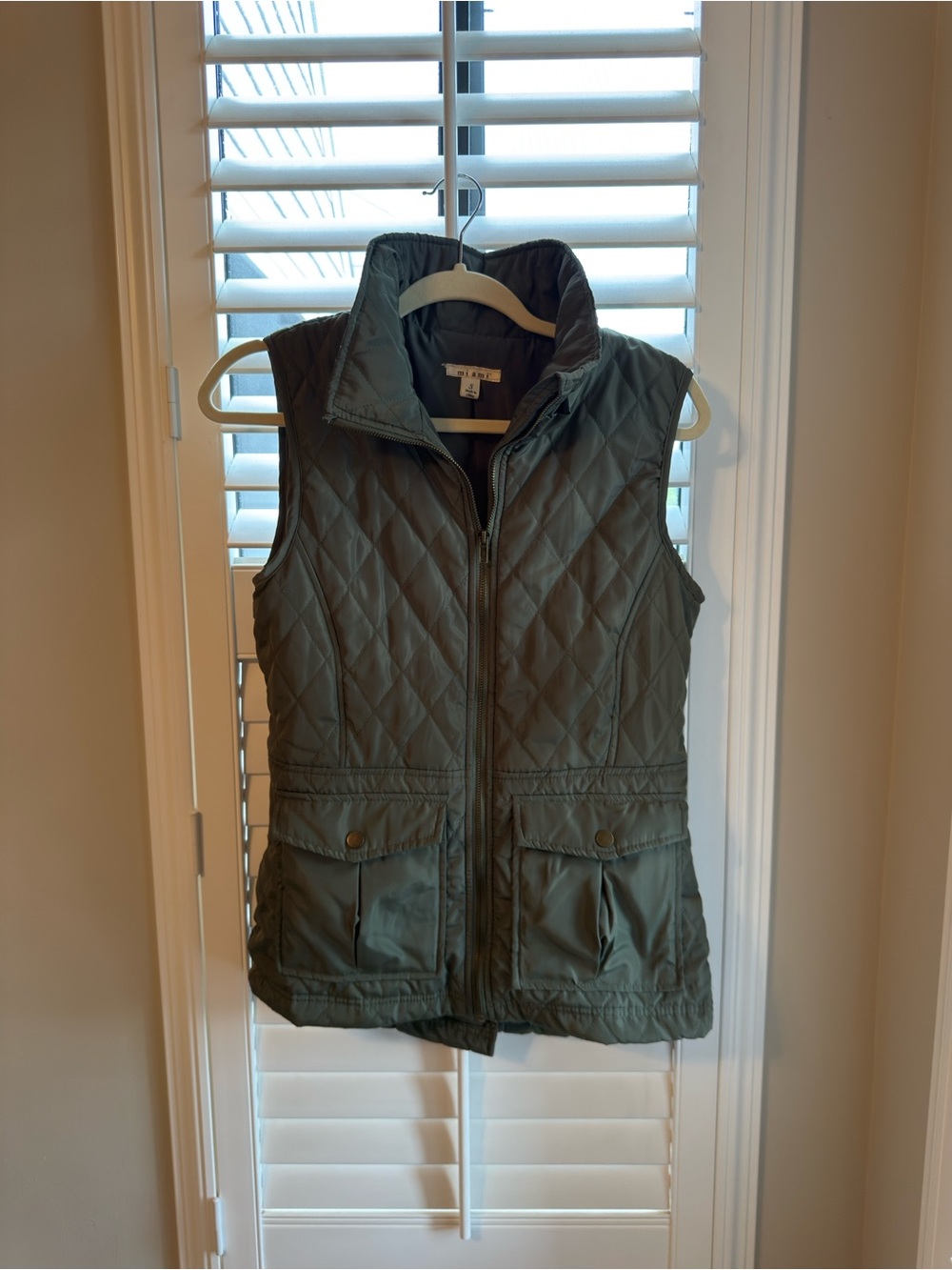 miami gray quilted jacket